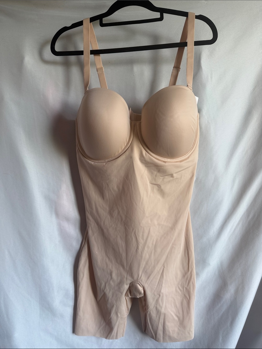 Wacoal Nude Strapless Shaping Bodysuit with Built-In Cups